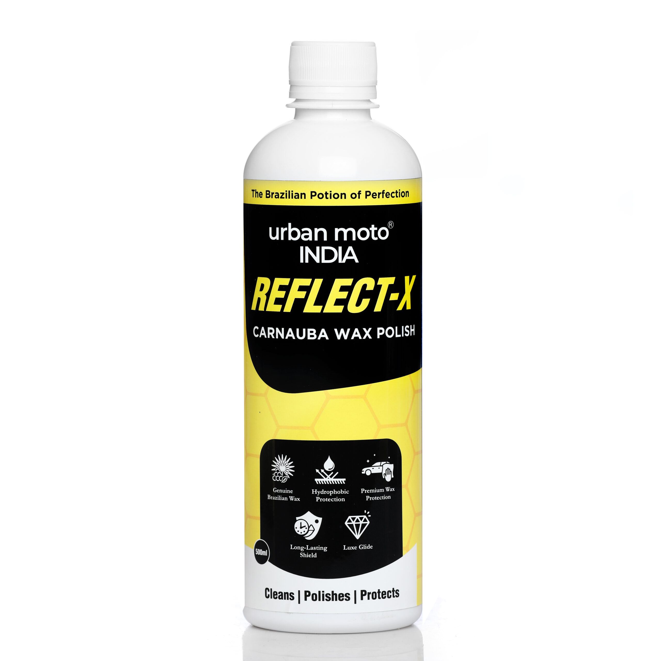Carnauba wax polish for car paint – Urban Moto REFLECT-X bottle